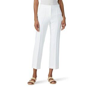 Trina Turk Laguna White High-Rise Straight Leg Crop Pants Women's Size 10